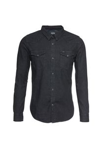 Lee, Herren Hemd 'WESTERN', Black Denim