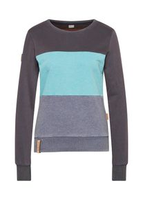 Naketano, Damen Sweatshirt, Aqua / Taubenblau / Schoko