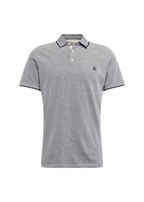 Selected Homme, Herren Polo 'Twist', Nachtblau / Graumeliert / Wei&szlig;