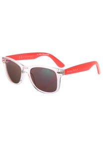 De Puta Madre, Damen Sonnenbrille 'SM0088-T8058TMSY2-CL-NRD-GN', Hellrot / Transparent