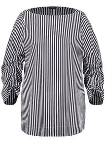 SAMOON, Damen Bluse, Schwarz / Weiß
