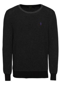 Polo Ralph Lauren, Herren Pullover 'PIMA COTTON-TEXTURE CN', Schwarz