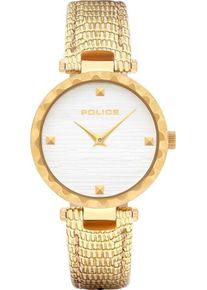 Police, Damen Quarzuhr 'Qurem, PL15570LSG.06', Gold / Wei&szlig;