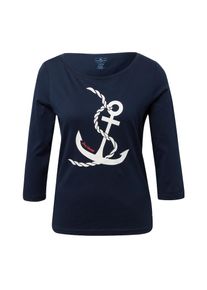 Tom Tailor, Damen T-Shirt, Navy / Wei&szlig;