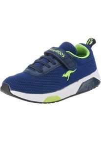 Kangaroos, M&auml;dchen Sneakers 'Kadee Knit', Blau / Dunkelblau / Neongr&uuml;n