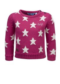 lief!, M&auml;dchen Pullover, Cyclam / Wei&szlig;