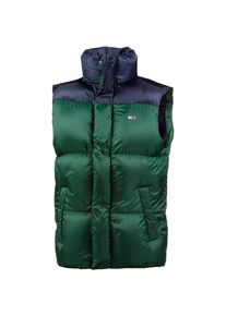 Tommy Jeans, Herren Steppweste, Navy / Smaragd