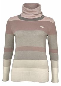 Kangaroos, Damen Rollkragenpullover, Beige / Hellbeige / Hellbraun / Grau / Altrosa / Pastellpink