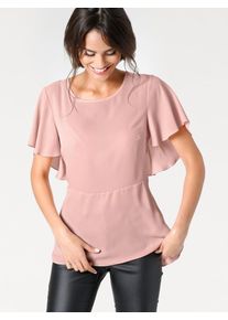 Heine, Damen Chiffonbluse, Rosa