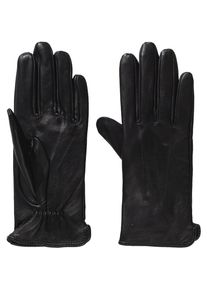 Pieces, Damen Handschuhe, Schwarz