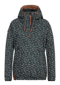 Naketano, Damen Jacke 'Freedom', Grasgrün / Weiß