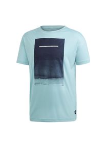 adidas Performance, Herren T-Shirt 'Parley Graphic', Hellblau / Dunkelblau