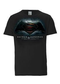 logoshirt, Herren T-Shirt 'Batman v Superman', Schwarz