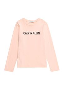 Calvin Klein Jeans, Mädchen Shirt 'LOGO REGULAR LS TEE', Pfirsich