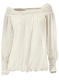 Heine, Damen Carbluse, Wei&szlig;