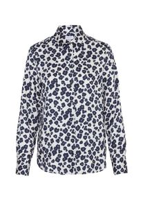 Seidensticker, Damen Hemdbluse 'Schwarze Rose', Blau / Weiß