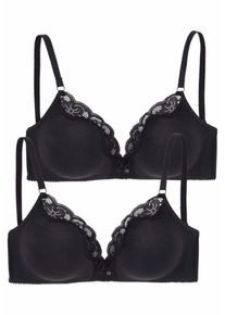 Petite Fleur, Damen BH, Schwarz