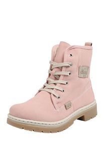 Rieker, Damen Schnürstiefelette mit Fütterung, Rosa