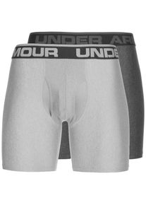 Under Armour, Herren HeatGear Original Boxerjock Boxershort 2er Pack , Grau
