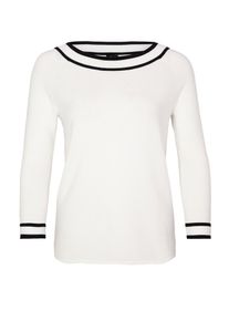 s.Oliver BLACK LABEL, Damen Pullover, Schwarz / Wei&szlig;