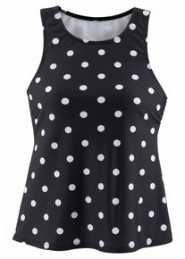 Lascana, Damen Bade-Shirt, Schwarz / Weiß