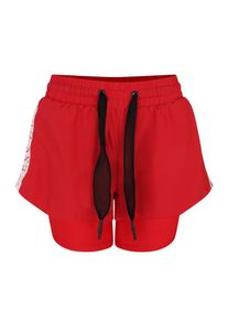 Guess, Damen Sporthose 'PILATES SHORT', Rot / Schwarz / Naturweiß