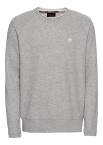 Scotch & Soda SCOTCH & SODA, Herren Sweatshirt 'Ams Blauw long sleeve in light sweat and cut off details', Grau