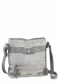 Rieker, Damen Umh&auml;ngetasche, Grau / Hellgrau / Dunkelgrau