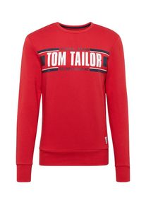 Tom Tailor, Herren Sweatshirt, Rot / Schwarz / Weiß