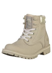 Dockers by Gerli, Damen Stiefelette, Hellgrau / Wei&szlig;