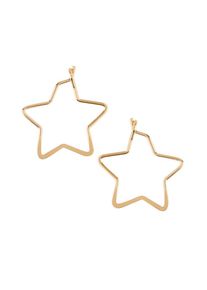 Orelia, Damen Ohrringe 'small star hoop', Gold