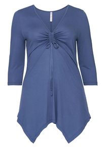SheeGOTit, Damen Longshirt, Rauchblau