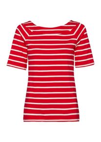 More & More MORE & MORE, Damen Ringelshirt, Rot / Wei&szlig;