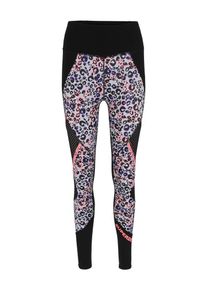 Superdry, Damen Leggings 'Active Mesh Panel', Flieder / Koralle / Schwarz