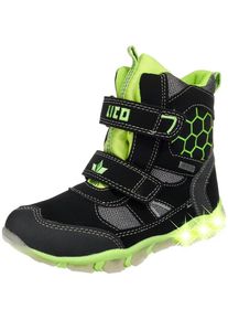 Lico, Winterstiefel Blinkies Boy V Blinky, TEX, Neongr&uuml;n / Schwarz
