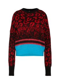 Diesel, Damen Pullover 'M-CRE', Orange / Schwarz