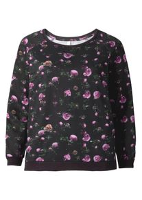 sheego Casual, Damen Sweatshirt, Anthrazit / Mischfarben