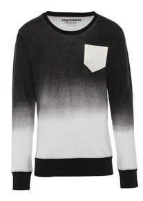 Trueprodigy, Herren Sweatshirt 'Gomorrah', Schwarz / Weiß