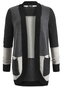 Khujo, Damen Strickjacke 'MANOU', Grau / Hellgrau / Dunkelgrau / Schwarz