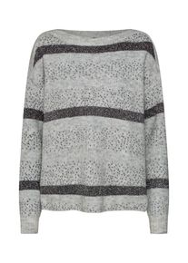 Véro Moda VERO MODA, Damen Pullover, Hellgrau / Schwarz / Silber