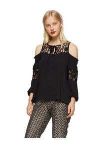 Glamorous, Damen Tunika mit Cut-Outs, Schwarz