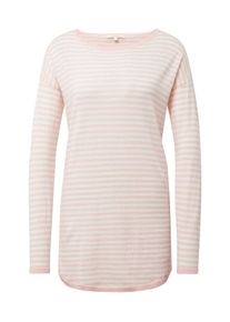 Tom Tailor Denim, Damen Pullover, Pastellpink / Weiß