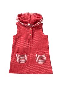 Leela Cotton, Mädchen Jerseykleid, Rot / Weiß