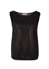 TRIANGLE, Damen Tanktop mit Glitzereffekt, Schwarz