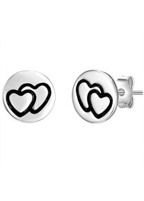 Glanzstücke München Glanzstücke München, Damen Ohrstecker, Schwarz / Silber