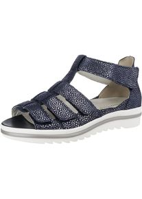 Waldläufer WALDLÄUFER, Damen Sandalen 'Hakura', Marine / Silbergrau