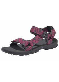 Jack Wolfskin, Damen Outdoorsandale 'Wildwaters Sandal', Dunkelgrau / Pink