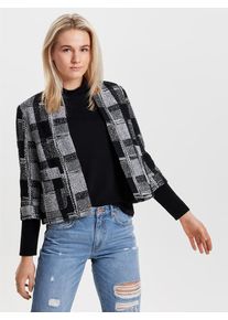 Only, Damen Blazer Kontrast, Schwarz