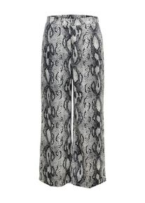 Only, Damen Hose, Dunkelgrau / Schwarz / Weiß