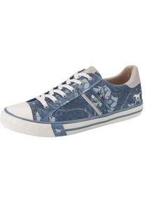 Mustang, Damen Sneaker, Dunkelblau / Offwhite